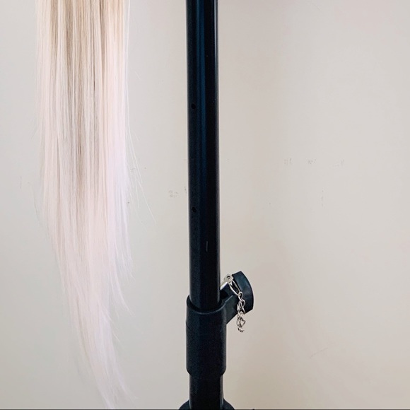 Long 36” Ombre Mocha Platinum Color Premium Fiber Lace Front Wig - Picture 7 of 13